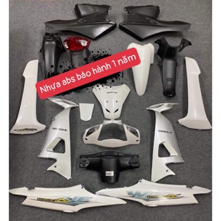 Dàn Áo Màu Trắng - Bộ Vỏ Nhựa Wave Alpha 100 - Wave 50cc - Wave Rs Mã 1123