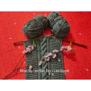 Khăn len đan tay, Khăn len handmade: Kiểu đan vặn thừng cách điệu