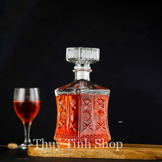 [Hàng Cao Cấp] Bình,Chai Đựng Rượu Thuỷ Tinh Đẹp Cao Cấp 800ml. Mẫu Số 3