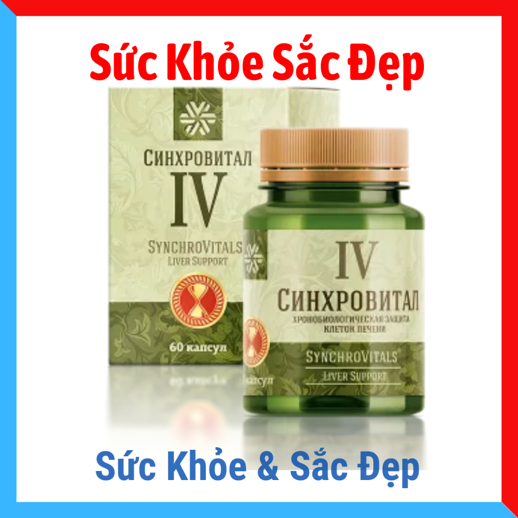 [Hỗ Trợ Gan] Synchrovitals IV Viên uống bảo vệ và tăng cường chức năng gan  siberian – 60 viên