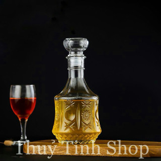 [HÀNG CAO CẤP] Chai, Bình Đựng Rượu Thủy Tinh Đẹp Cao Cấp 750ml. Mẫu số 1
