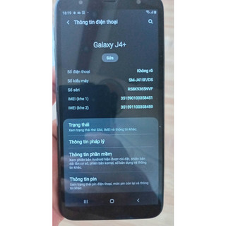 Điện thoại samsung galaxy j4 plus đã qua sử dụng
