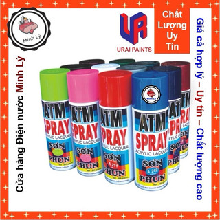 [Hỏa Tốc HCM] Sơn Phun ATM Spray Đủ Màu Cao Cấp (400ml/chai) - Cửa hàng Điện nước Minh Lý