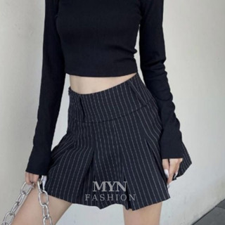 Chân váy xếp ly kẻ đen trắng váy dáng ngắn lưng cao tôn dáng phong cách trẻ trung chân váy tennis loại 1 [MY001]