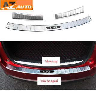 ỐP Chống trầy cốp Mazda CX-5, CX5 2018-2024 – INOX(hàng cao cấp)