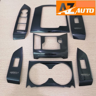 Ốp nội thất vân cacbon xe Mazda CX5 2018-2024 - hàng cao cấp