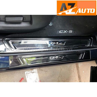 Ốp bậc cửa , Nẹp bước chân Mazda CX-5, CX5 2018 –2024 Titan(hàng cao cấp)