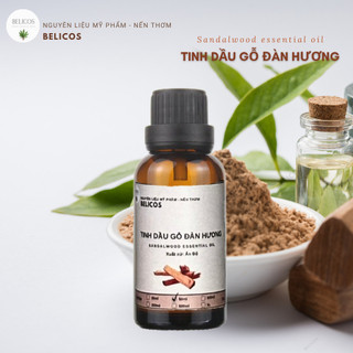 Tinh dầu Đàn Hương nguyên chất 50ml/100ml - Tinh dầu thơm phòng thiên nhiên, tinh dầu mỹ phẩm, làm nến