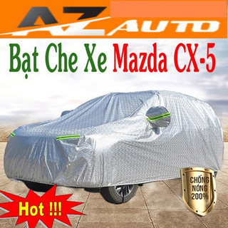 Bạt Phủ Ô Tô #Mazda CX5 CAO CẤP 3 LỚP -Tráng Bạc Cách Nhiệt, Chống Nước, Chống Trộm Gương(hàng cao cấp)