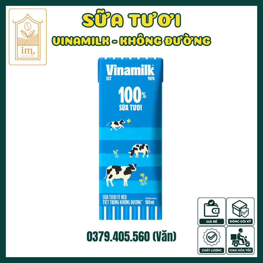 Sữa tươi không đường Vinamilk (1L)