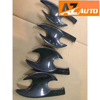 Ốp tay nắm cửa vân carbon Mazda 2, 3, Cx5 , Mazda 6, Cx8