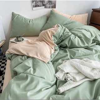 Bộ Chăn Ga Gối Cotton Tici 5 Món Đã Chần Bông Dày Dặn ( Hàng Cao Cấp)