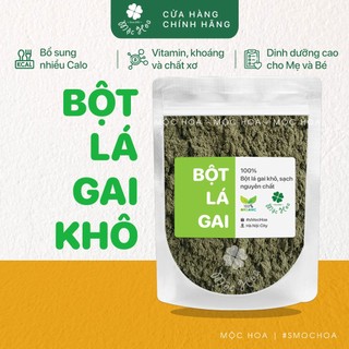 Bột lá gai khô mịn nguyên chất và lá gai khô sạch làm bánh gai, bánh ít lá gai