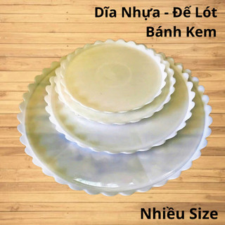 Dĩa nhựa bánh kem, chưng trái cây, đặc biệt chưng bánh rau câu chống trượt.