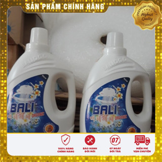 Nước Giặt Xả Bali Organic Cao Cấp Can 3,2L hương hoa cỏ gỗ màu xanh