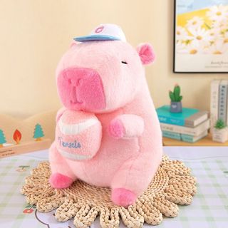 Gấu bông chuột capybara hồng - rút bóng đáng yêu quà tặng cao cấp gấu bông hama