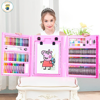 Bộ Bút Màu Size Lớn 208 Món Kèm Bảng Vẽ Cho Bé Thỏa Sức Sáng Tạo - Hộp Màu 150 Chi Tiết - Quà Trung Thu Cho Bé Umena