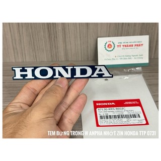 Tem Honda Bửng Wave xanh Nhớt