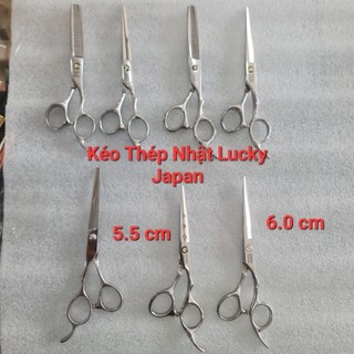 Kéo cắt tỉa siêu bén Lucky Japan thép Nhật 💝 Freeship 💝 chính hãng giá tận xưởng tay trái phải tỉa 1 răng 2 răng 5.5 6.0