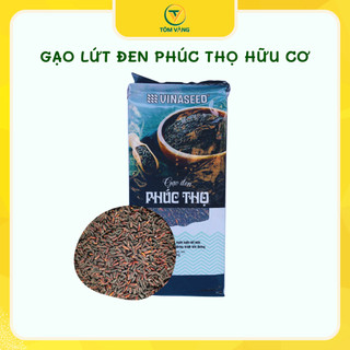 Gạo Lứt Đen Phúc Thọ (Túi 1kg) Dành Cho Ăn Kiêng, Giảm Cân, Eatclean - Tôm Vàng
