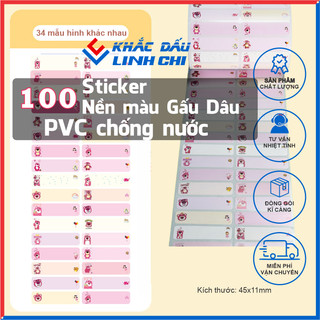 Sticker cute PVC chống nước siêu bền Linh Chi-20