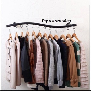 Tay U bắn tường treo quần áo lượn sóng dài 1,2m