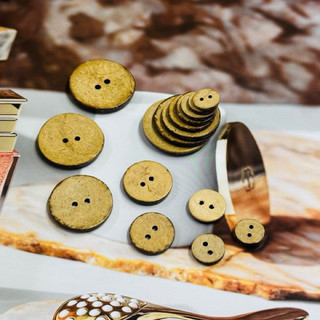 140 Nút Áo Gỗ Dừa Handmade Đủ Size