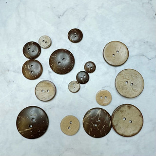 140 Nút Áo Gỗ Dừa Handmade Đủ Size