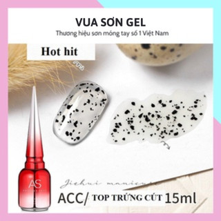 Sơn base top AS trứng cút và lông siêu xinh phụ kiện nail VUA SƠN AS 15ml
