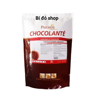 1kg BỘT sô cô la Socola chocolate ( cacao) nguyên chất không đường Puratos