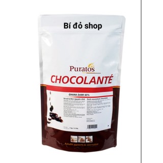 SCL 65% - 1kg Sô cô la Socola chocolate đen 65% SÁU LĂM Puratos