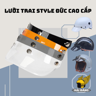 Lưỡi trai gắn mũ bảo hiểm Napoli STYLE ĐỨC, vành gắn nón 1/2, 3/4 đầu cao cấp