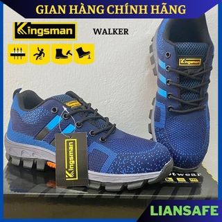 Giày bảo hộ lao động nam siêu nhẹ Kingsman Walker - Giày mũi sắt nam chống đinh thoáng khí đi công trường công trinh