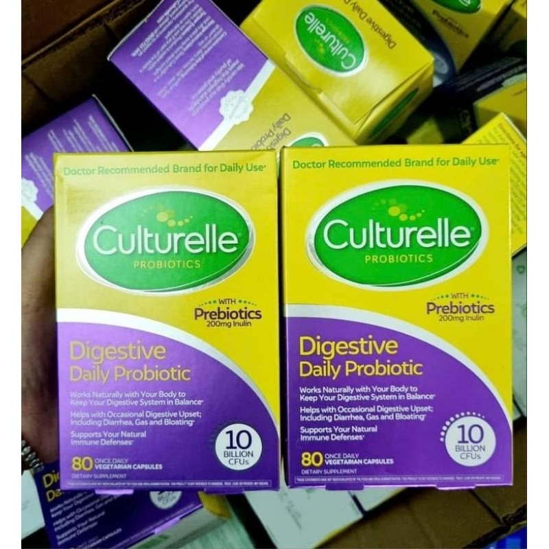 Viên uống hỗ trợ hệ tiêu hóa từ Culturelle Digestive Health Probiotic 80 viên 🌸