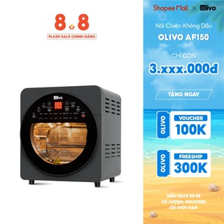 Nồi Chiên Không Dầu OLIVO AF150 – 16 Chức Năng – Dung Tích 15L – Công Suất 2500W
