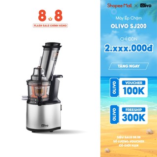 Máy ép chậm olivo sj200 – ép kiệt bã 98% – tốc độ chậm 39 vòng/phút – dễ vệ sinh