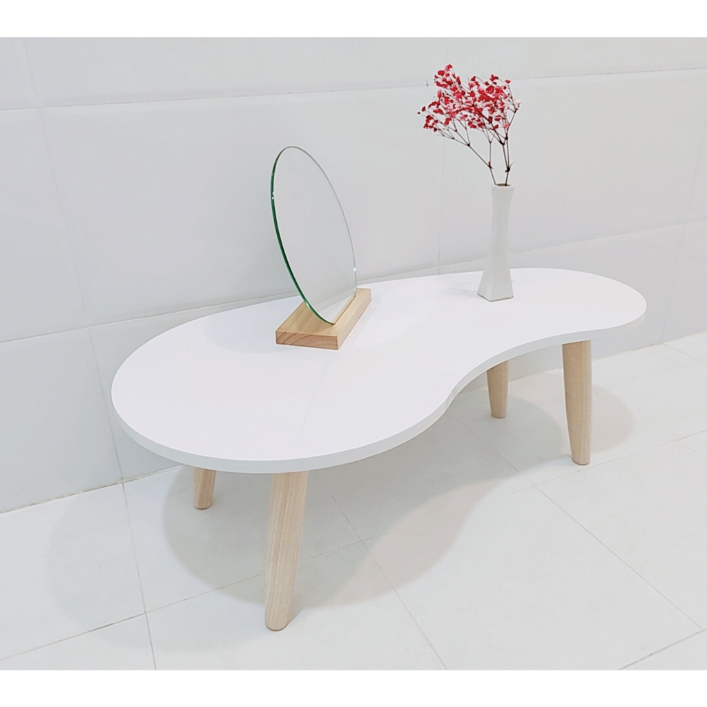 Bàn Trà Sofa Hình Hạt Đậu Phong Cách Hàn Quốc