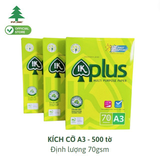 Giấy in, giấy photo ik plus a3 đl 70g/m2