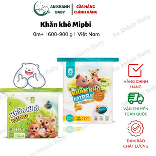 MIPBI - Khăn vải khô đa năng dành cho mẹ và bé Mipbi 300g/600g/900g - HÀNG CHÍNH HÃNG