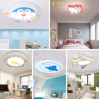 Đèn ốp trần, Đèn ốp trần phòng ngủ cho bé, Ốp trần hình máy bay, hình con gấu, hình helokity, bảo hành 12 tháng