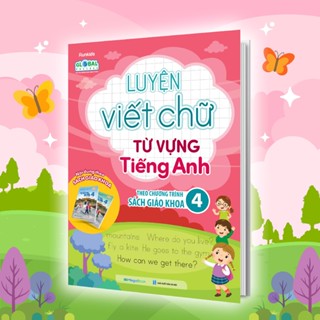 Sách Luyện viết chữ từ vựng Tiếng anh theo chương trình sách giáo khoa 4