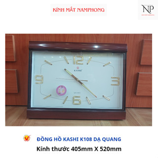 Đồng hồ treo tường  KASHI K108  DA QUANG kim trôi tặng kèm pin
