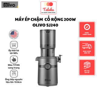Máy ép chậm olivo sj240 – phiên bản giới hạn màu titanium – khoang tiếp lớn – bh 2 năm chính hãng