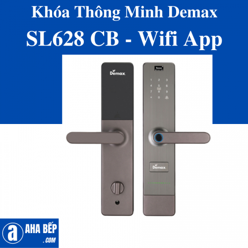 Khoá Thông Minh Demax SL628 CB - Wifi App - Hàng Chính Hãng