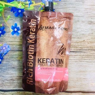 Hấp dầu Masaroni Keratin treatment cho tóc khô hư tổn túi 500ml