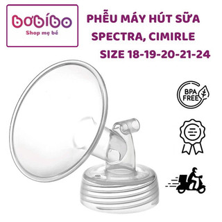 Phễu hút sữa spectra, cimirle size 15-17-18-19-20-21-24-27mm -phụ kiện thay thế máy hút sữa spectra, cimirle