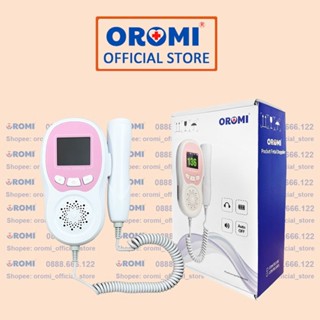 Máy đo tim thai tại nhà cao cấp Oromi CONTEC10CL - Máy nghe tim thai bỏ túi pin sạc tặng gel