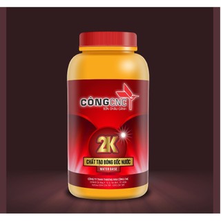 Keo bóng nước sơn, keo tạo bóng, chống thấm 2k dùng cho chậu cảnh, tường nhà