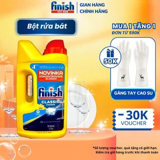 Bột rửa bát finish classic 1,2kg hương chanh dành cho máy rửa bát