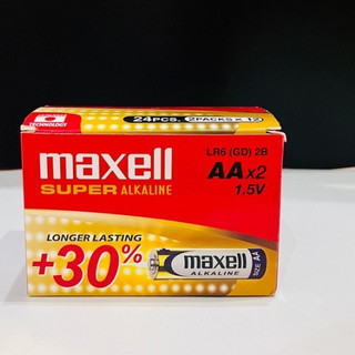 Pin tiểu AA Maxell alkaline LR6 vỉ 2 viên